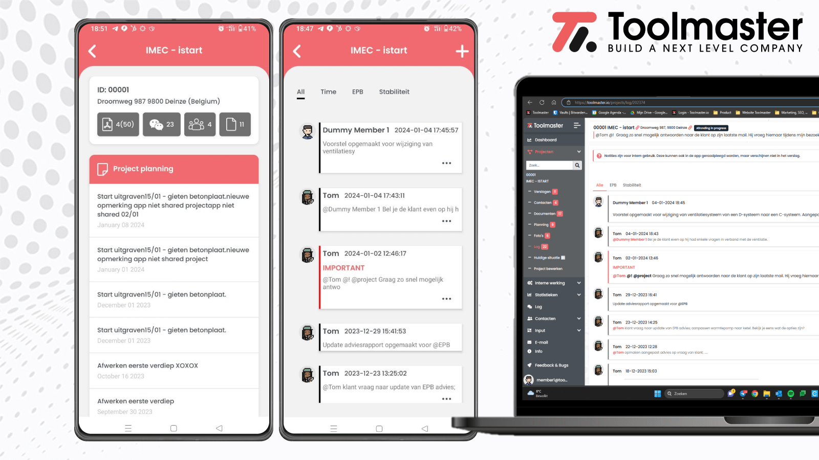 Nieuwe update van onze Toolmaster App